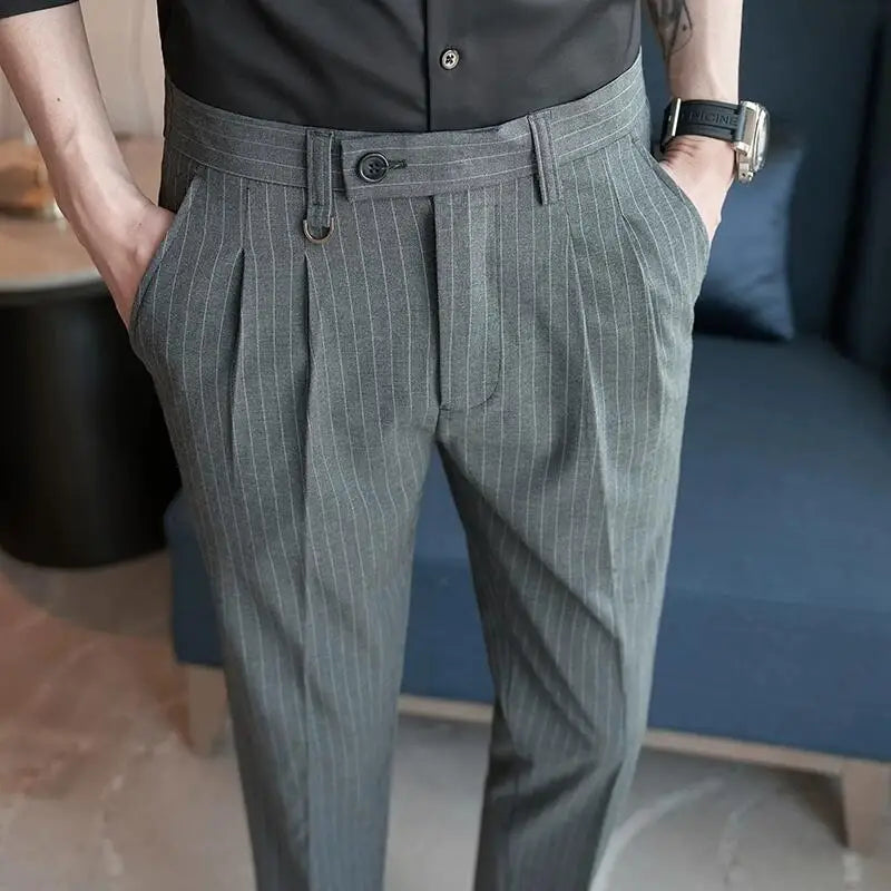 Striped Suit Trousers Verno