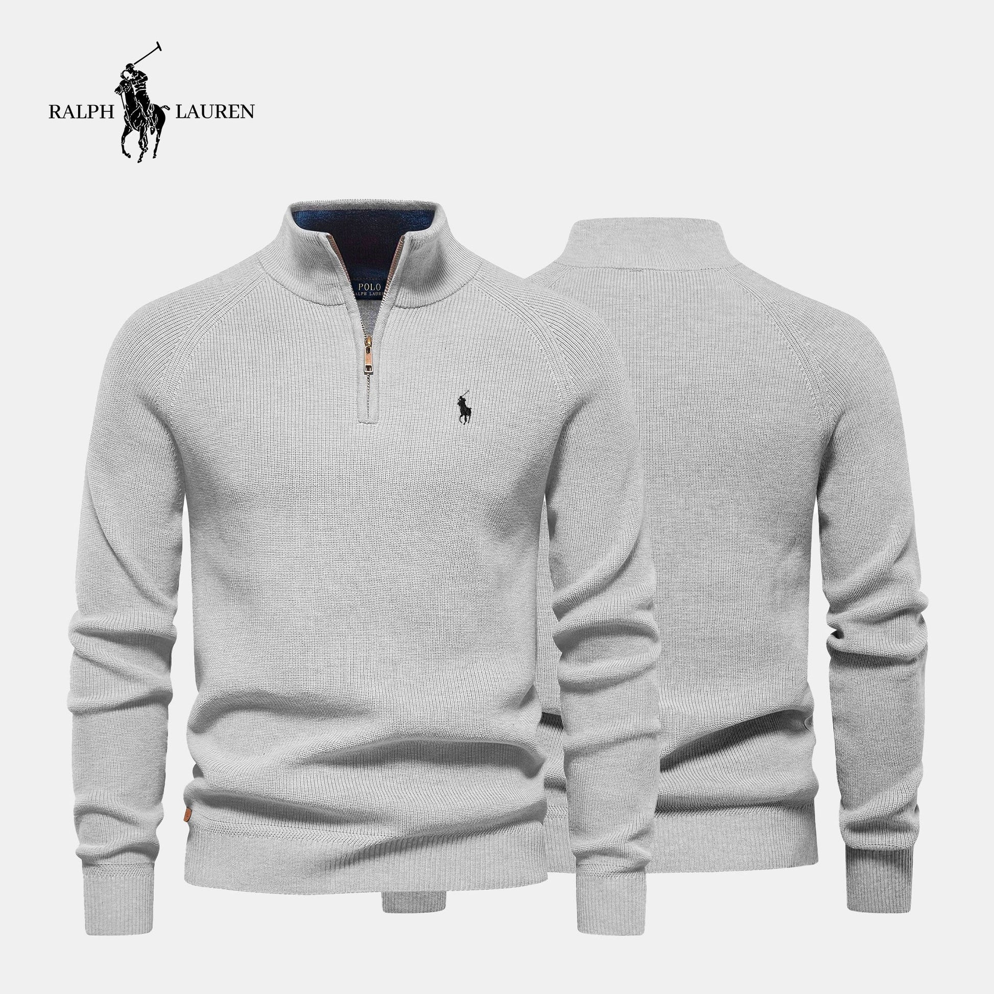 Zipped Collar Sweater R&L + Free Watch